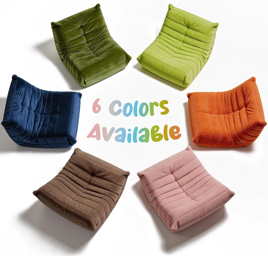 Trenda Bean Bag Chair for Adults, High-Density Foam, Dutch Velvet, Green